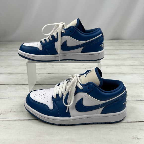 Jordan 1 Low Women’s Size 8.5 ‘Marina Blue’ Shoes [DC0774-114] - Picture 4 of 11